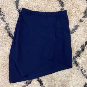 Tobi Blue Asymmetrical Pencil Skirt for Work